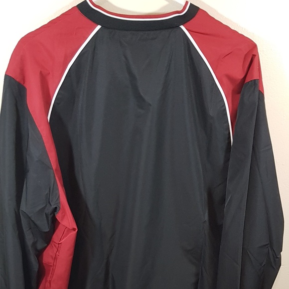 MENS LARGE AUGUSTA SPORTWEAR JACKET RED/BLK (198) - Picture 4 of 5
